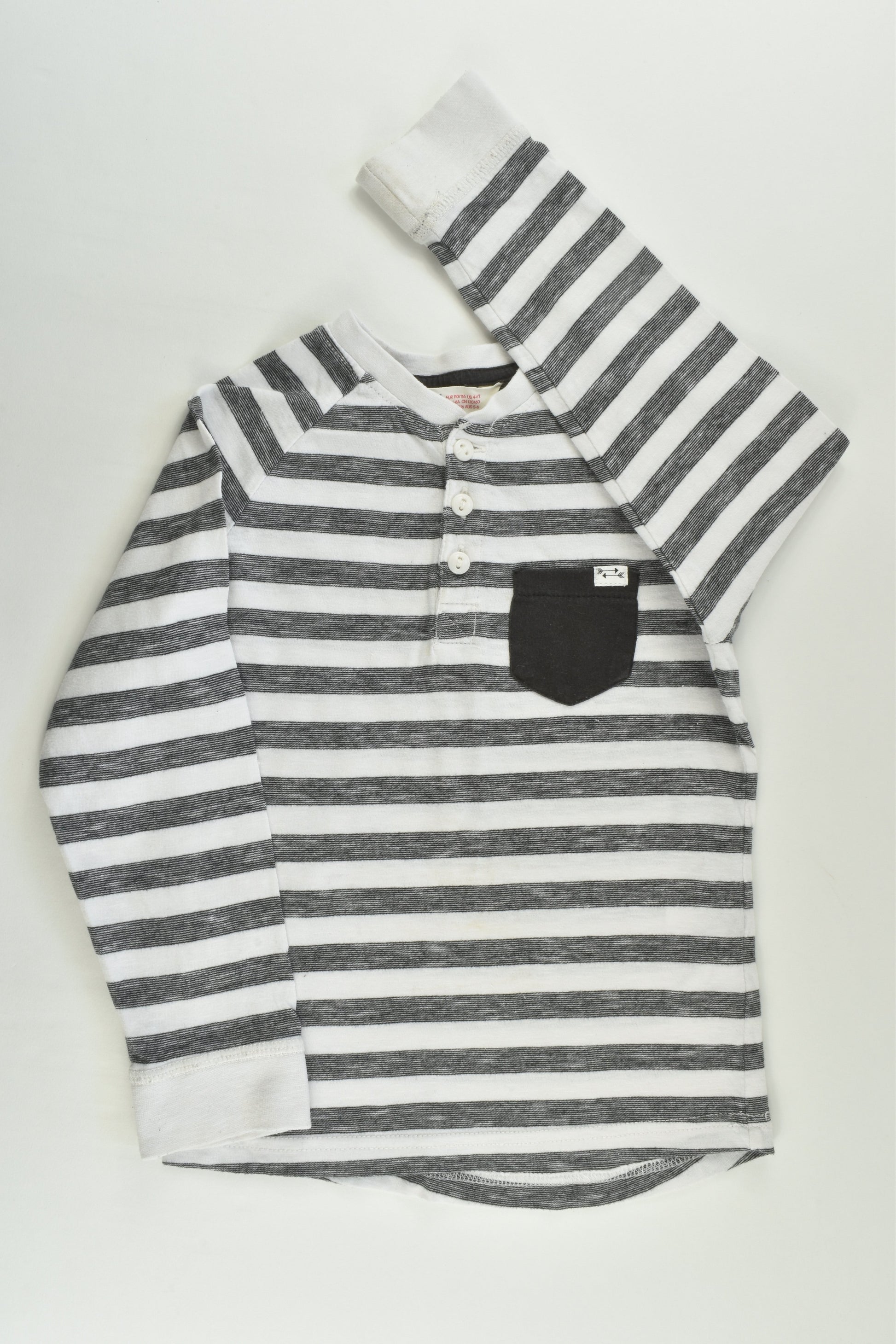 H&M Size 5-6 (110/116 cm) Striped Top
