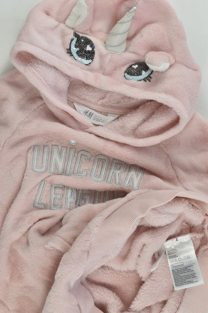 H&M Size 5-6 (110/116 cm) 'Unicorn League' Warm Fluffy Jumper