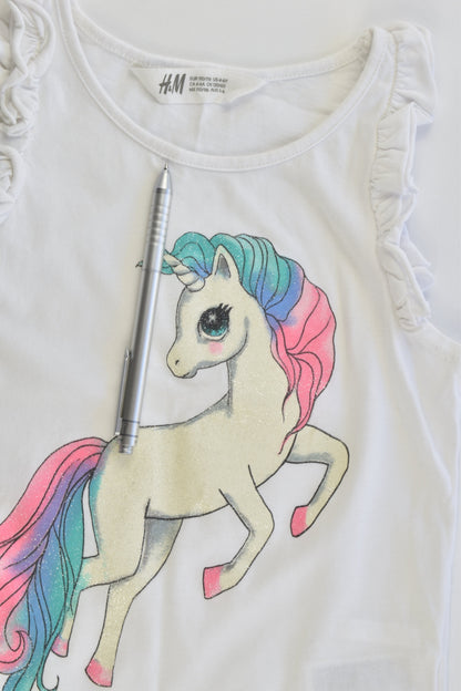 H&M Size 5-6 (110/116 cm) Unicorn T-shirt