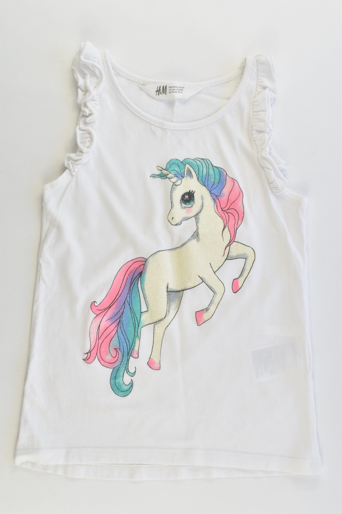 H&M Size 5-6 (110/116 cm) Unicorn T-shirt