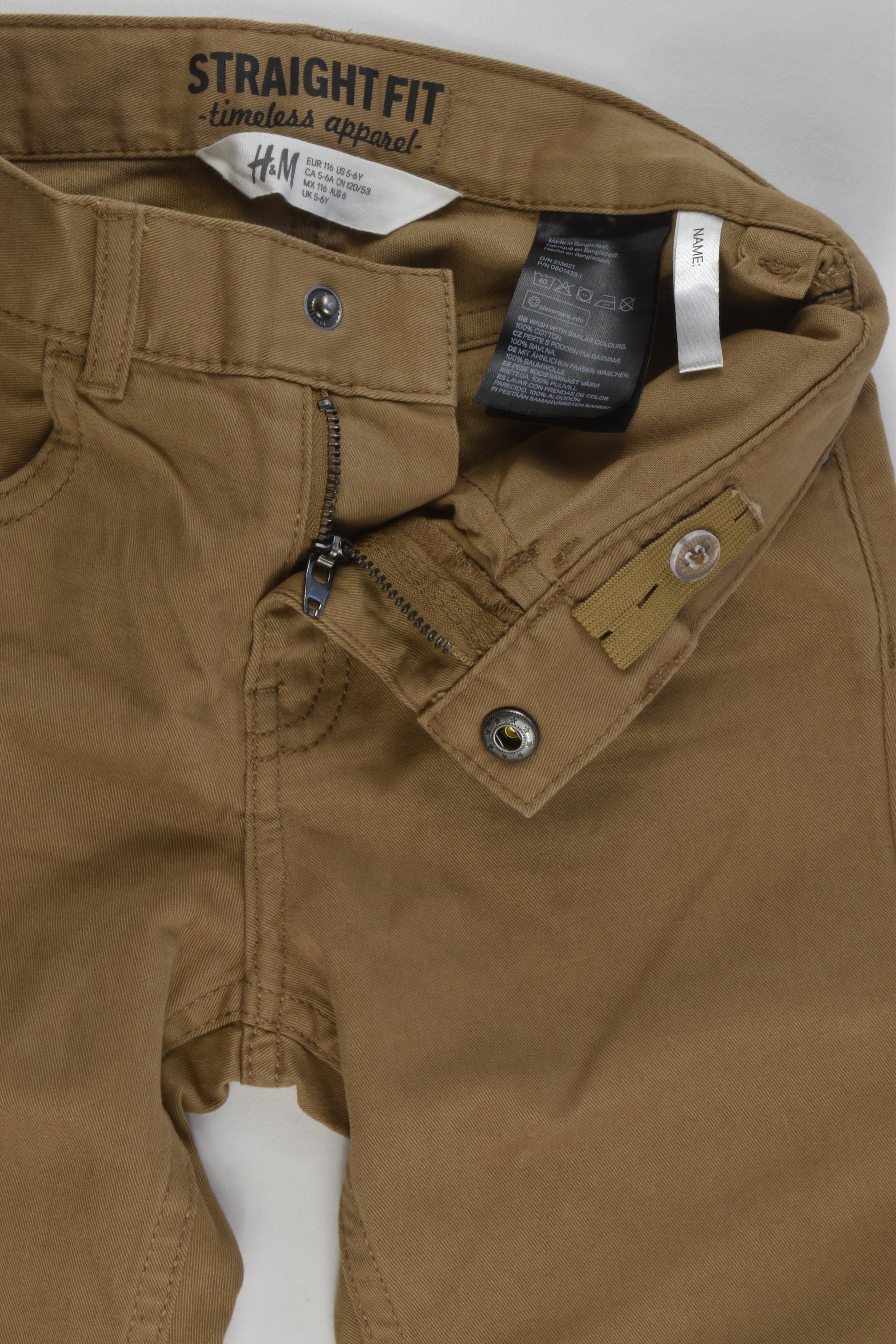 H&M Size 5-6 (116 cm) Straight Fit Pants