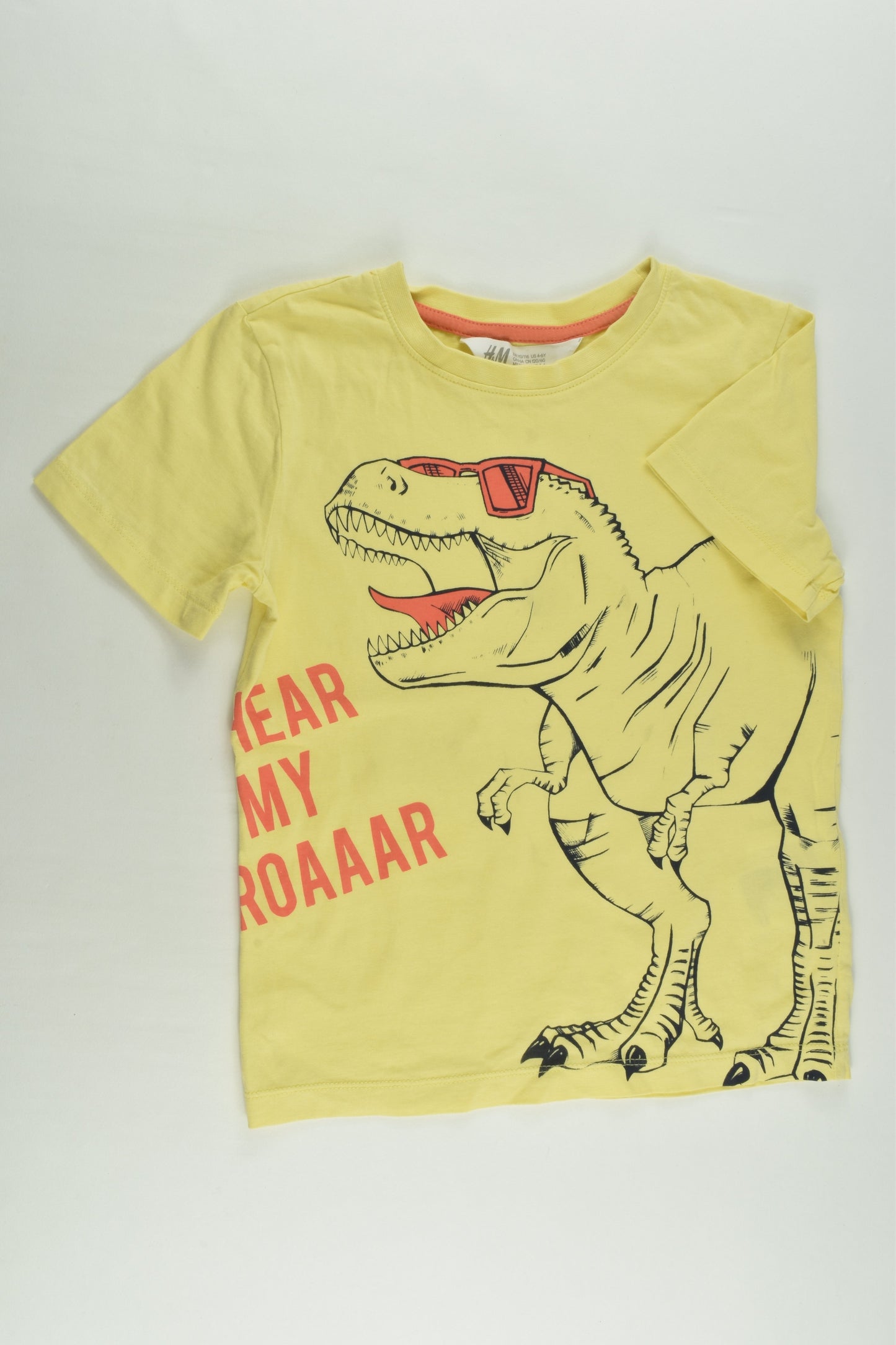 H&M Size 5-6 T-Rex 'Hear My Roaaar' T-shirt
