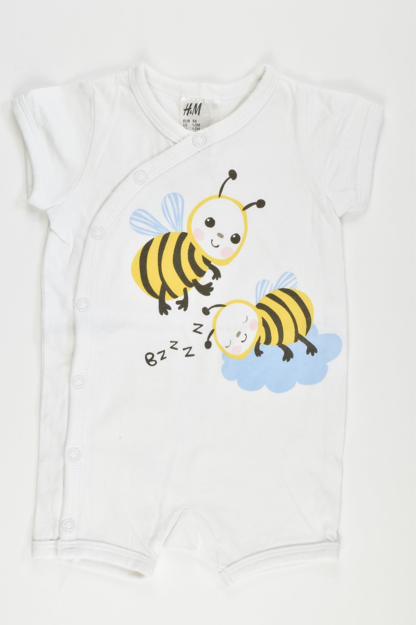 H&M Size 56 cm Bees Romper