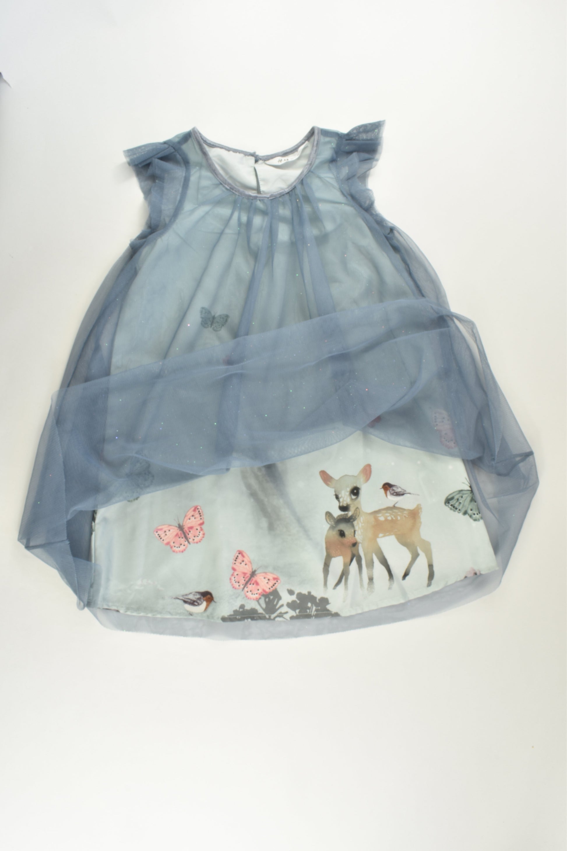 H&M Size 6 (116 cm) Deer, Birds and Butterflies Dress
