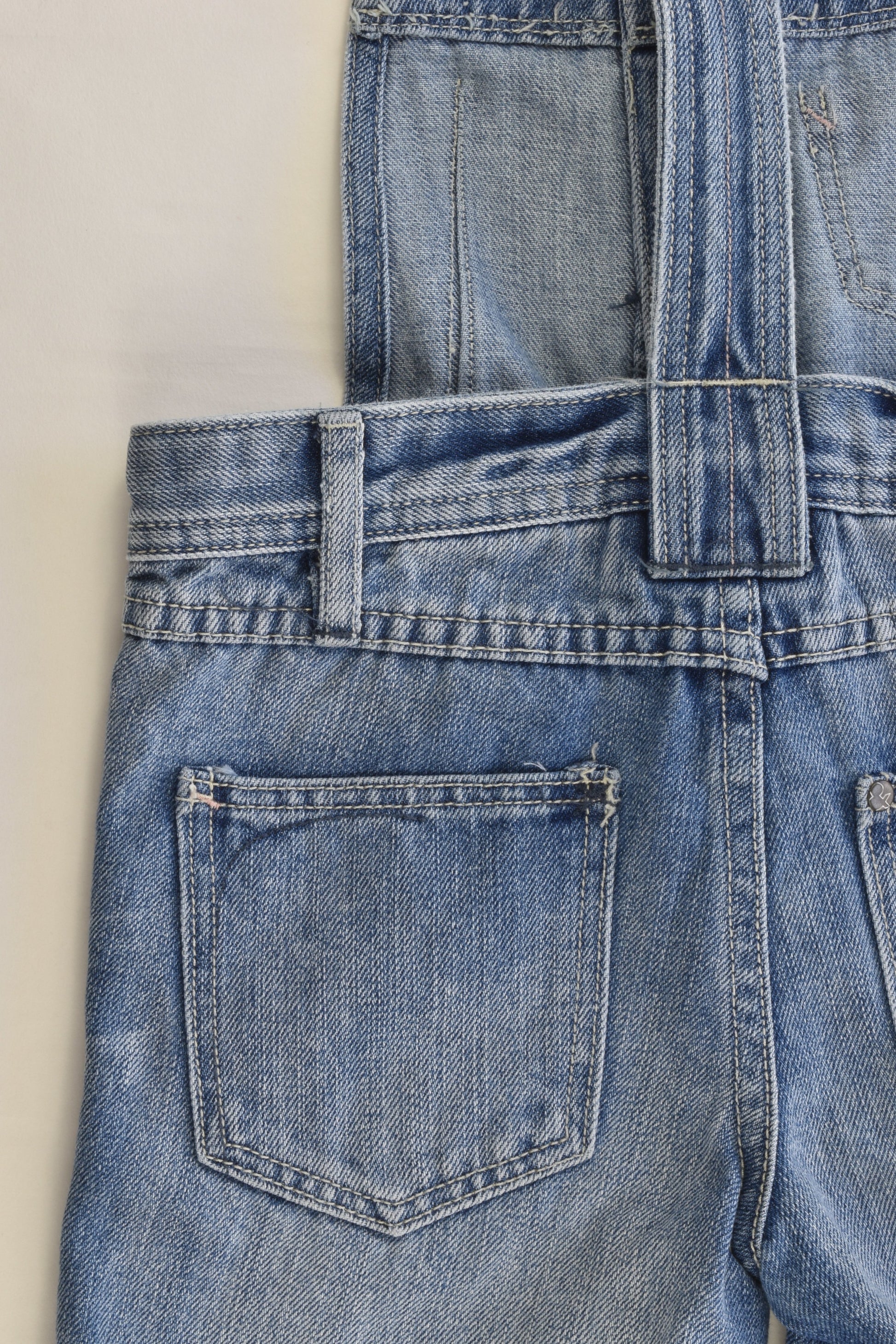H&M Size 6-7 (122 cm) Denim Short Overalls