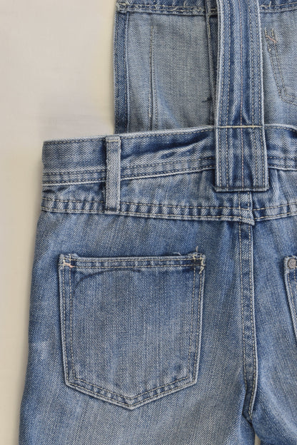 H&M Size 6-7 (122 cm) Denim Short Overalls