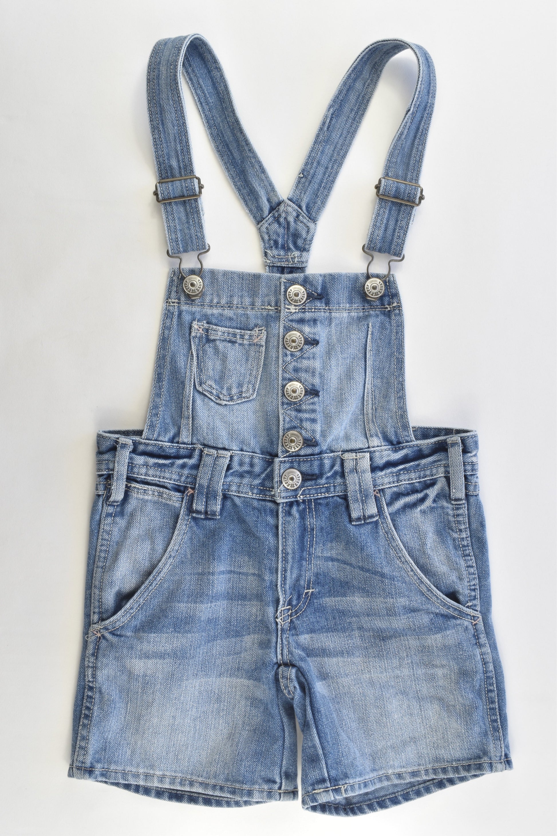 H&M Size 6-7 (122 cm) Denim Short Overalls