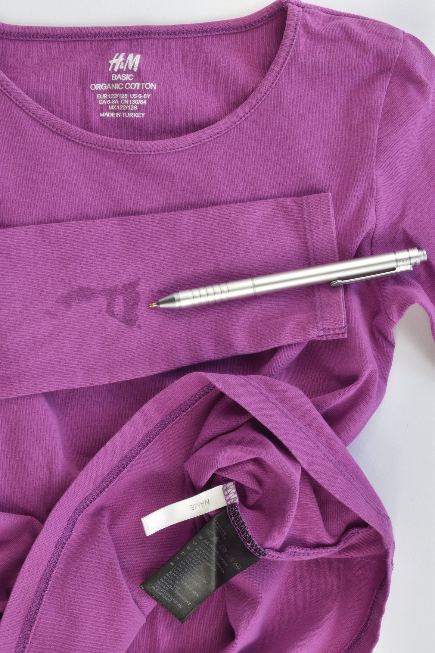 H&M Size 6-8 (122/128 cm) Organic Cotton Top