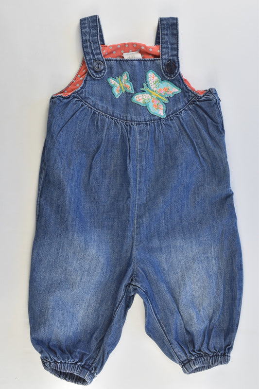 H&M Size 62 cm (2-4 months) Soft Lightweight Denim Overalls