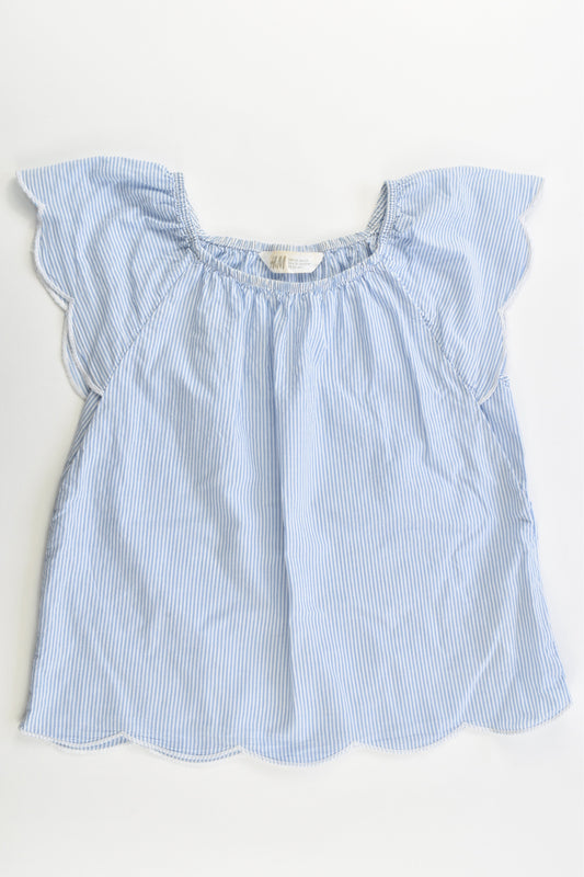 H&M Size 7 (122 cm) Striped Blouse
