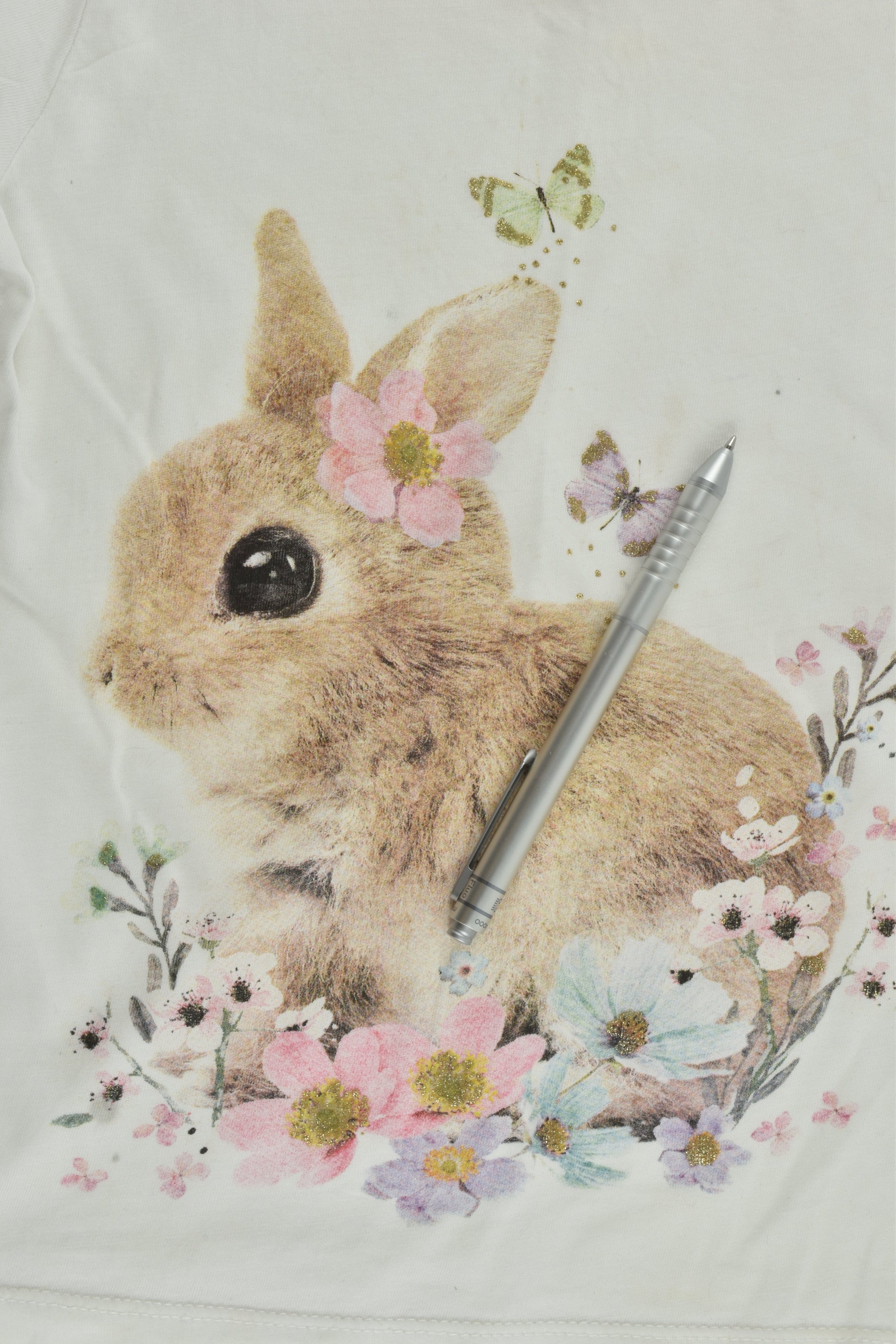 H&M Size 7-8 (122/128 cm) Bunny T-shirt