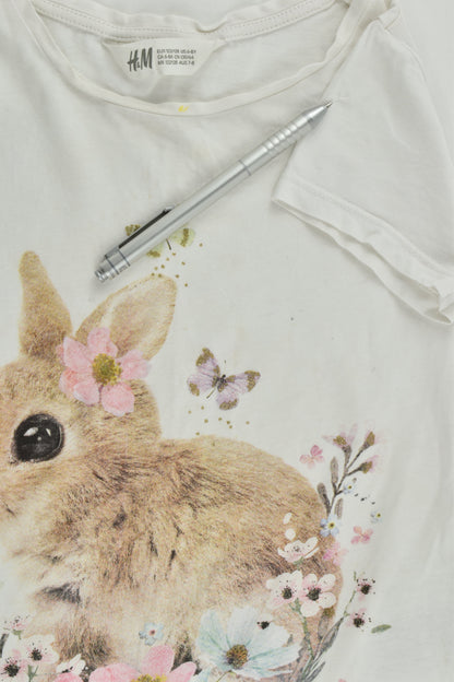 H&M Size 7-8 (122/128 cm) Bunny T-shirt