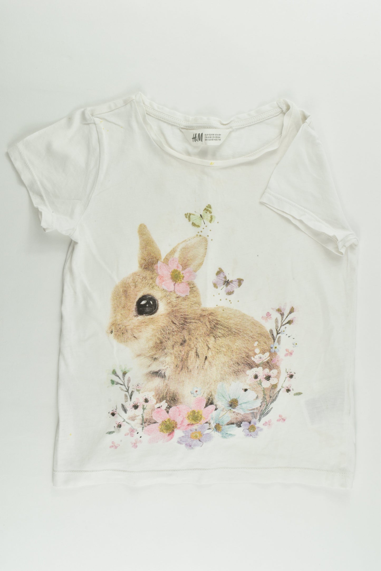 H&M Size 7-8 (122/128 cm) Bunny T-shirt