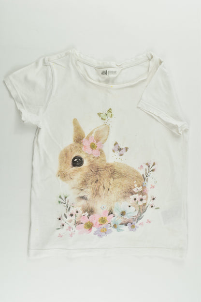H&M Size 7-8 (122/128 cm) Bunny T-shirt