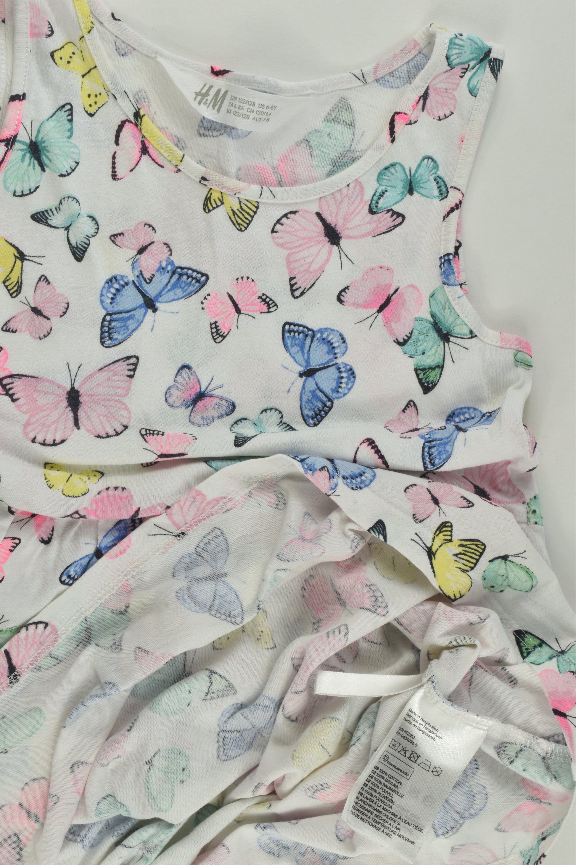 H&M Size 7-8 (122/128 cm) Butterflies Dress