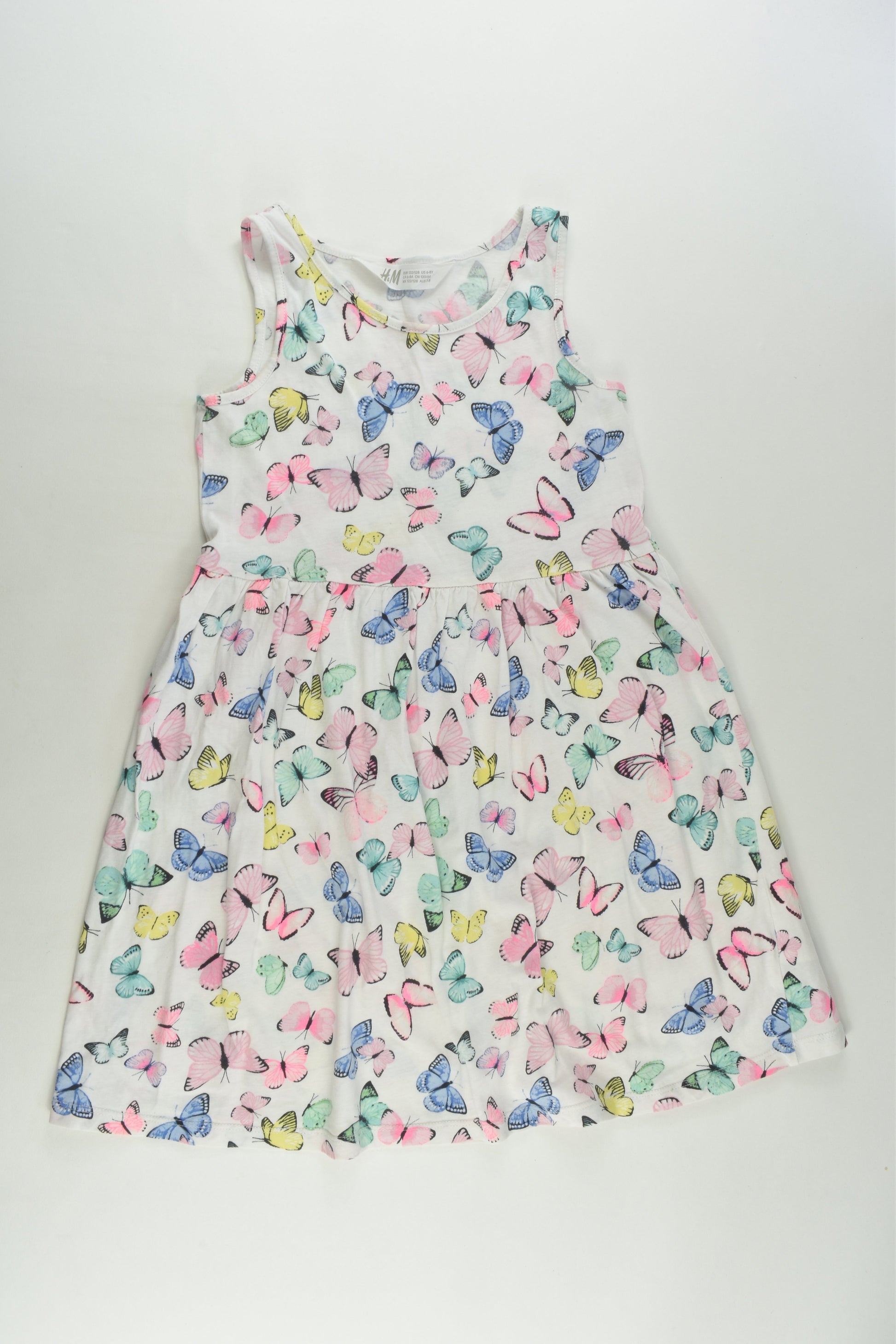 H&M Size 7-8 (122/128 cm) Butterflies Dress