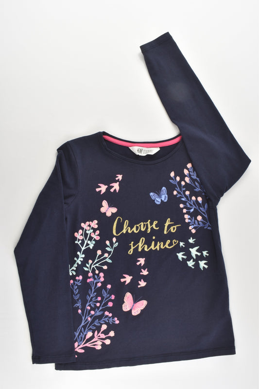 H&M Size 7-8 (122/128 cm) 'Choose To Shine' Top