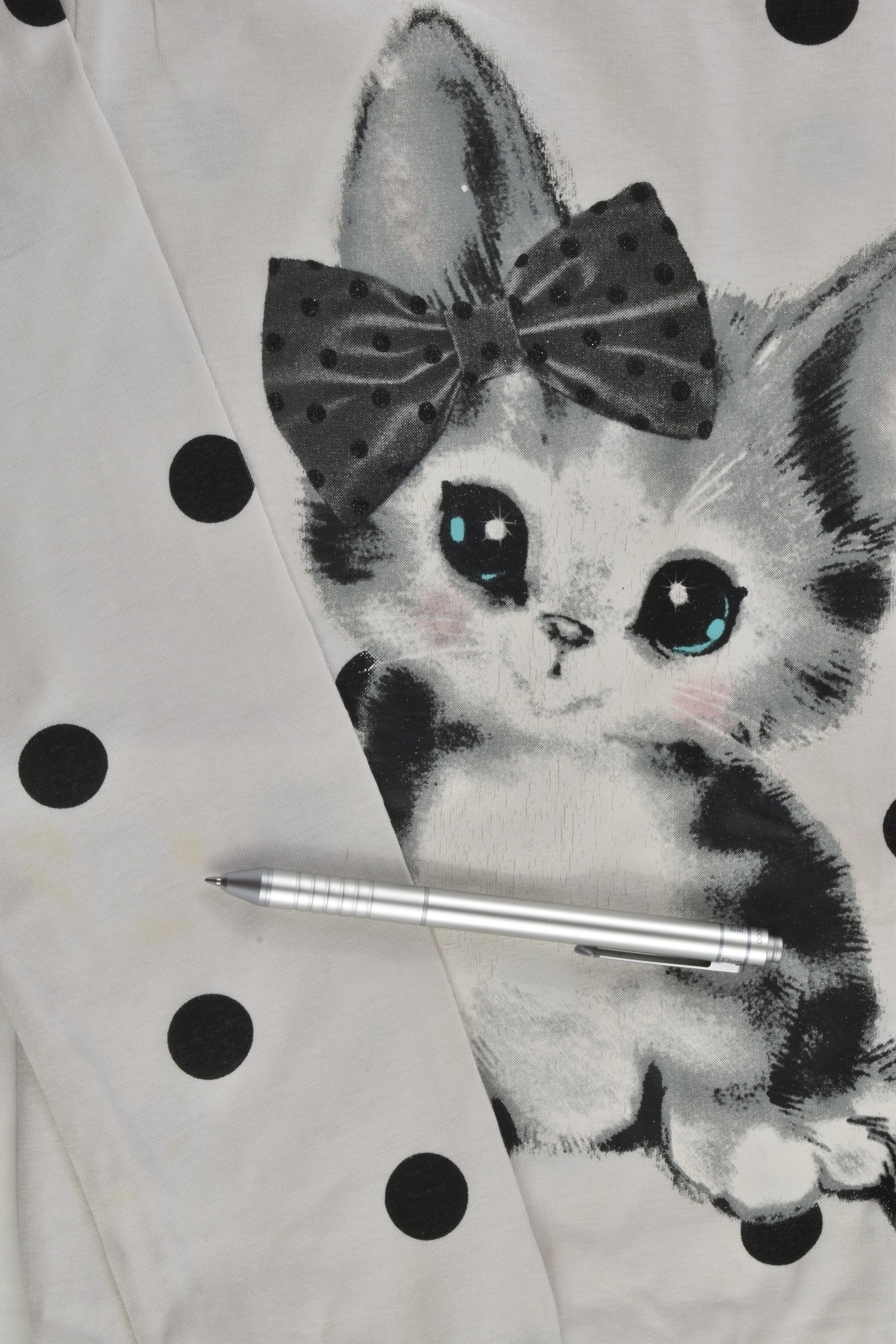 H&M Size 7-8 (122/128 cm) Kitten Top