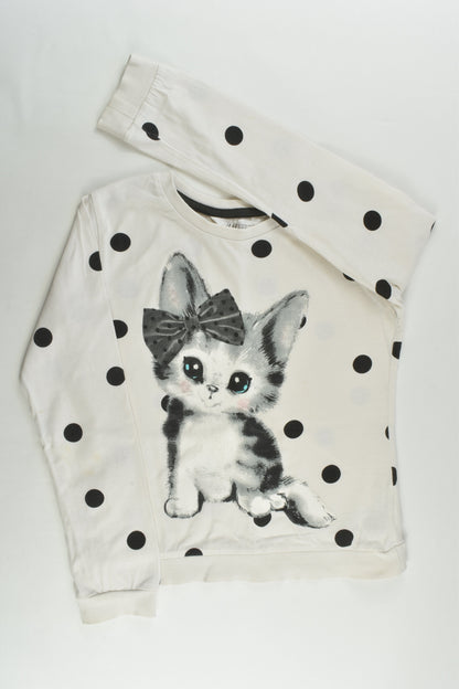 H&M Size 7-8 (122/128 cm) Kitten Top