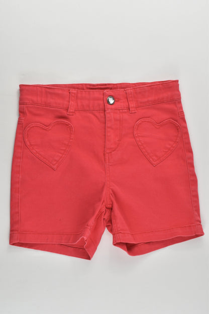 H&M Size 7-8 (128 cm) Stretchy Shorts with Love Hearts Pockets