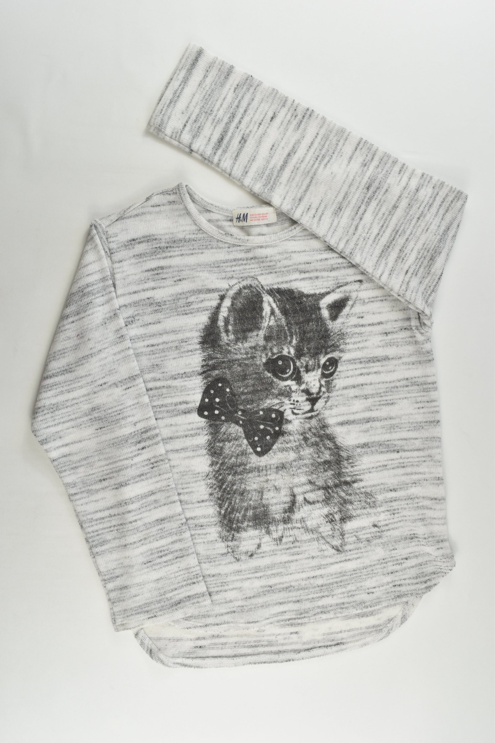 H&M Size 7-8 Kitten Knitted Jumper