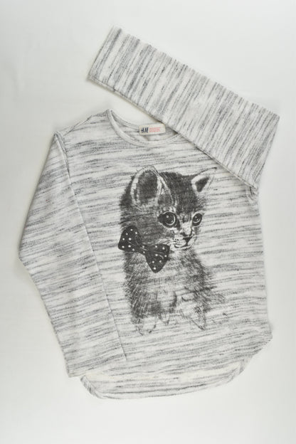 H&M Size 7-8 Kitten Knitted Jumper