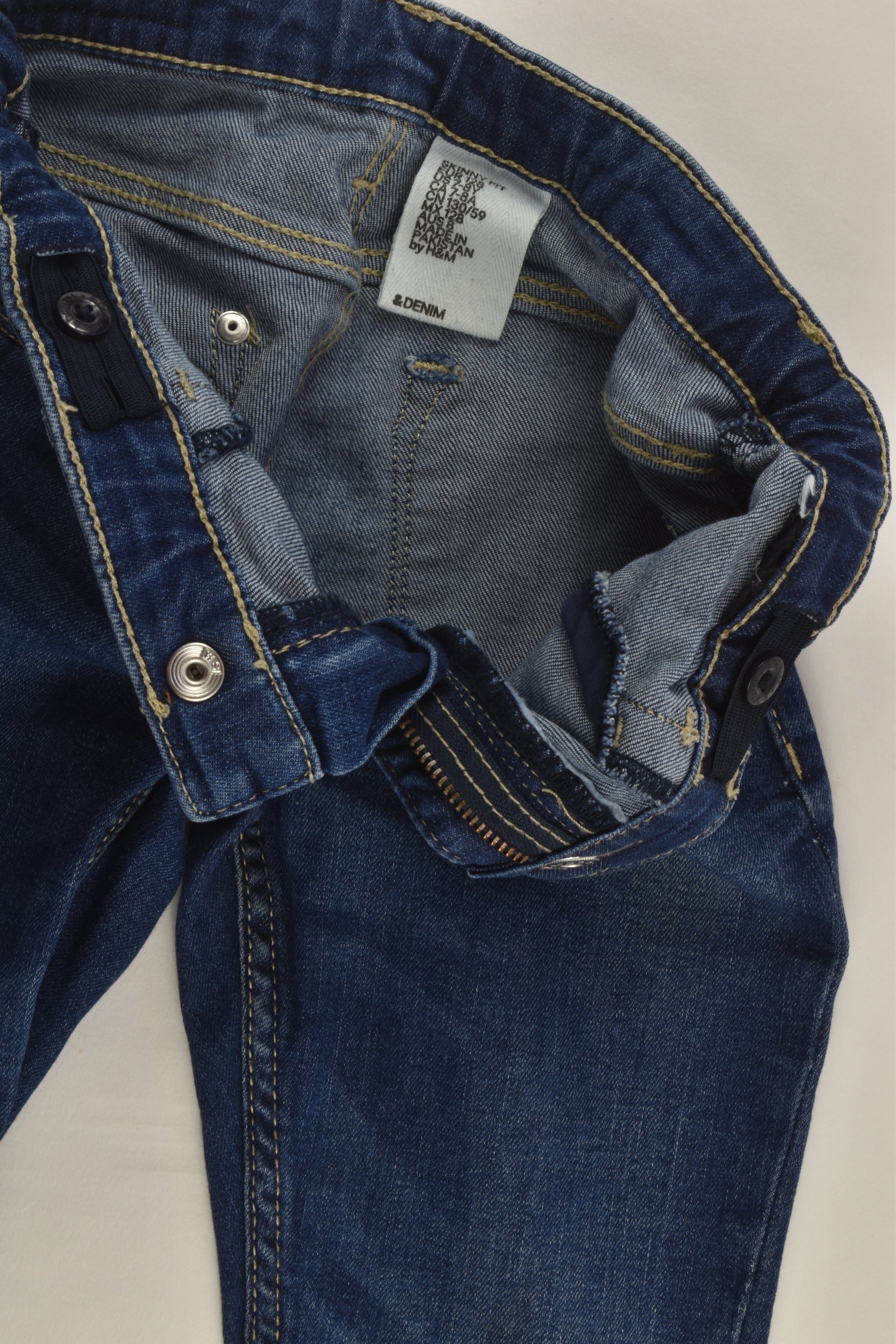 H&M Size 8 (128 cm) Skinny Fit Stretchy Denim Pants