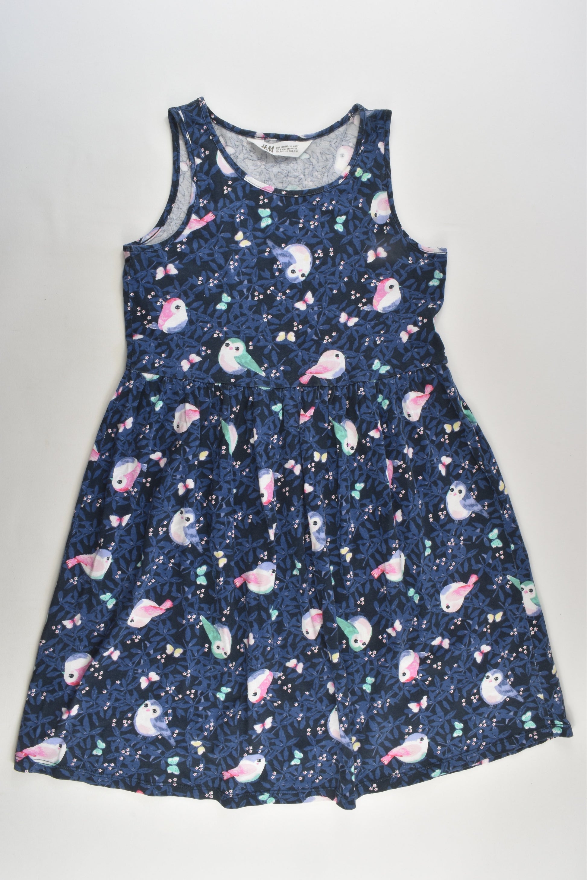 H&M Size 9-10 (134/140 cm) Birds Dress