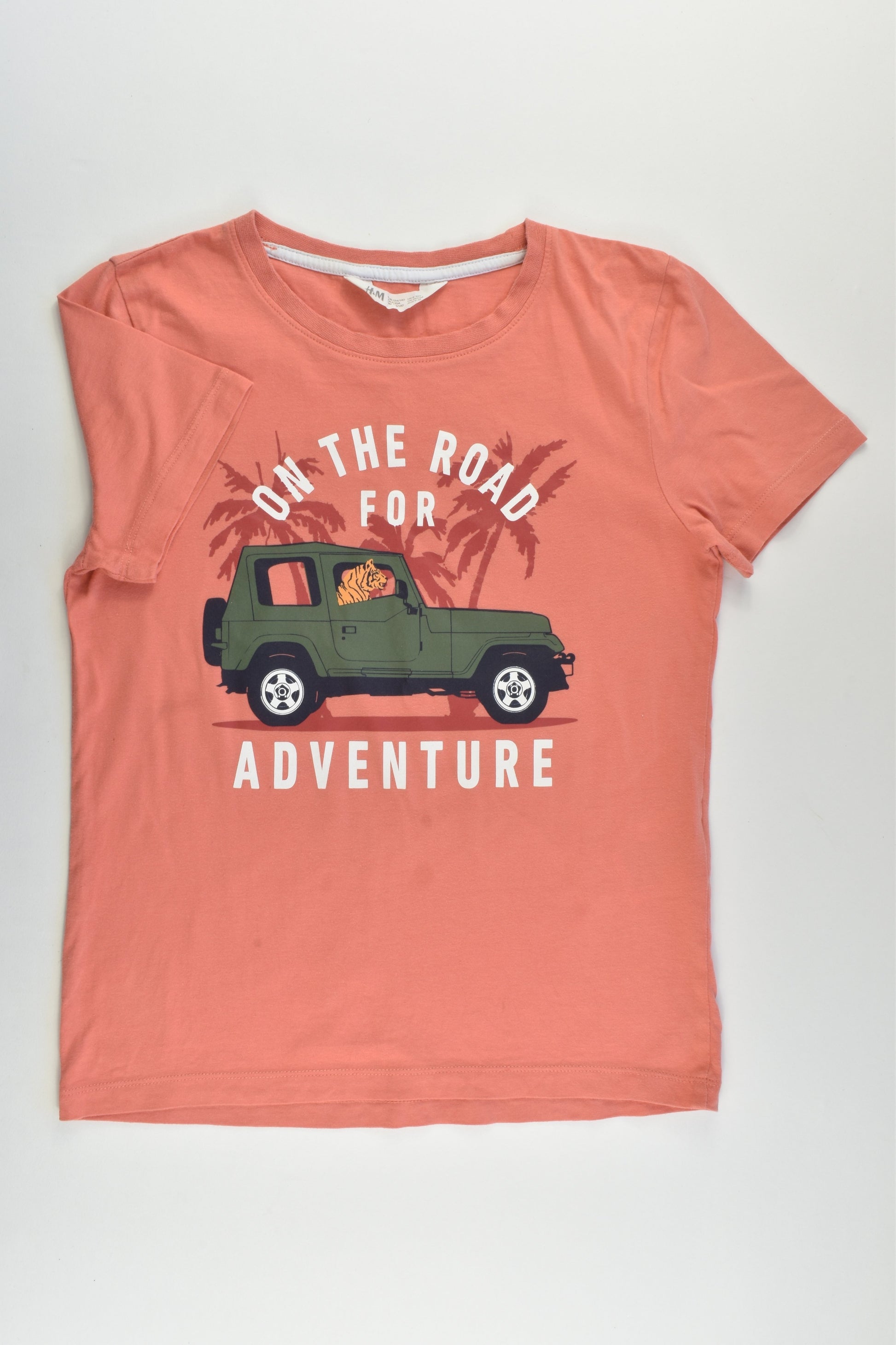 H&M Size 9-10 (134/140 cm) 'On The Road For Adventure' T-shirt