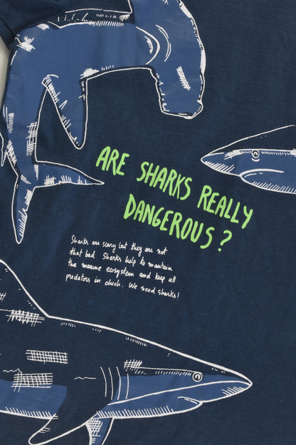 H&M Size 9-10 'Are Sharks Dangerous?' T-shirt