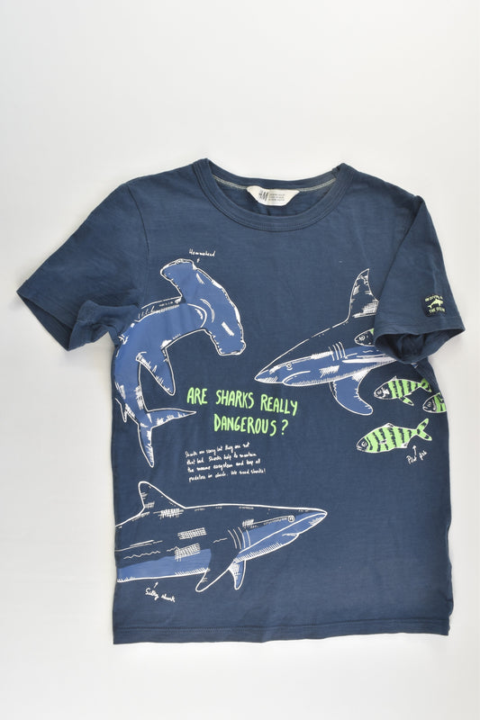 H&M Size 9-10 'Are Sharks Dangerous?' T-shirt