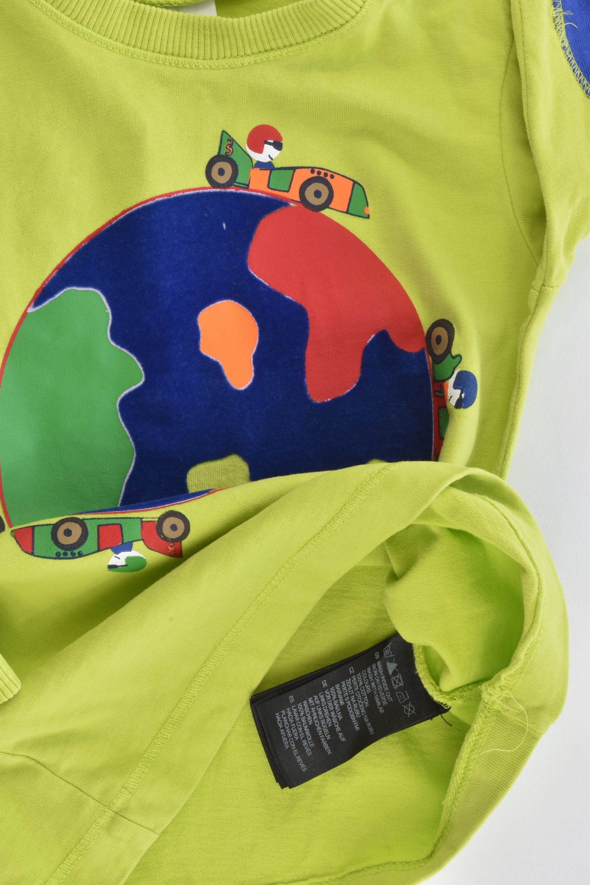 H&M Size 9-12 months (80 cm) "Racing Around the World" Top