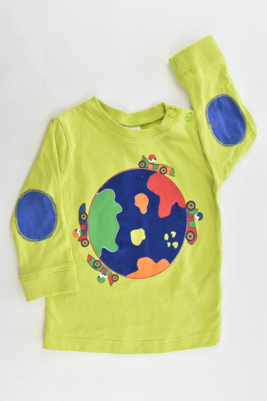 H&M Size 9-12 months (80 cm) "Racing Around the World" Top
