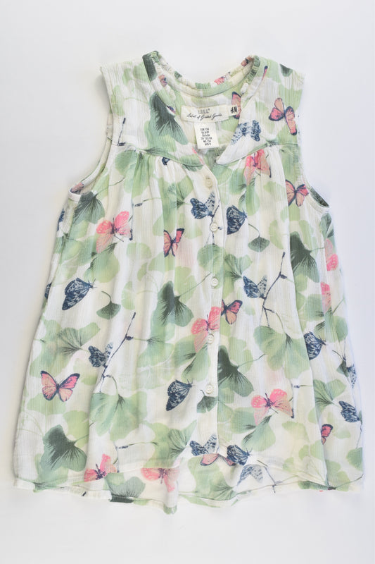 H&M Size 9 (134 cm) Butterflies Blouse