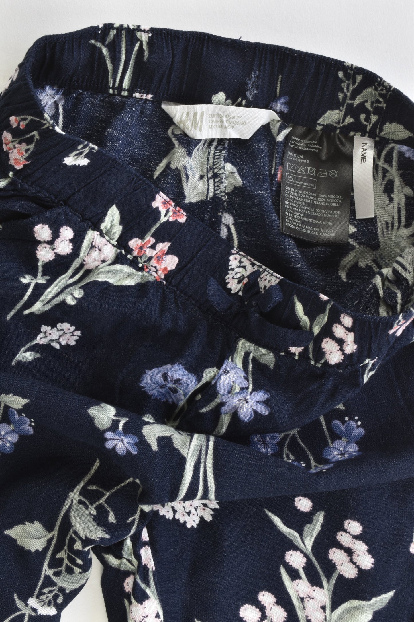 H&M Size 9 Lightweight Floral Pants
