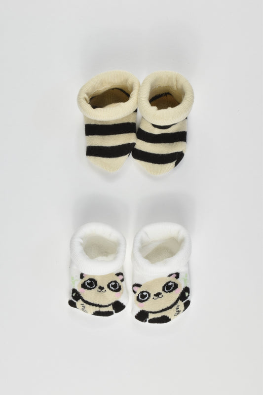 H&M Size Newborn 2 Pairs of Terry Socks