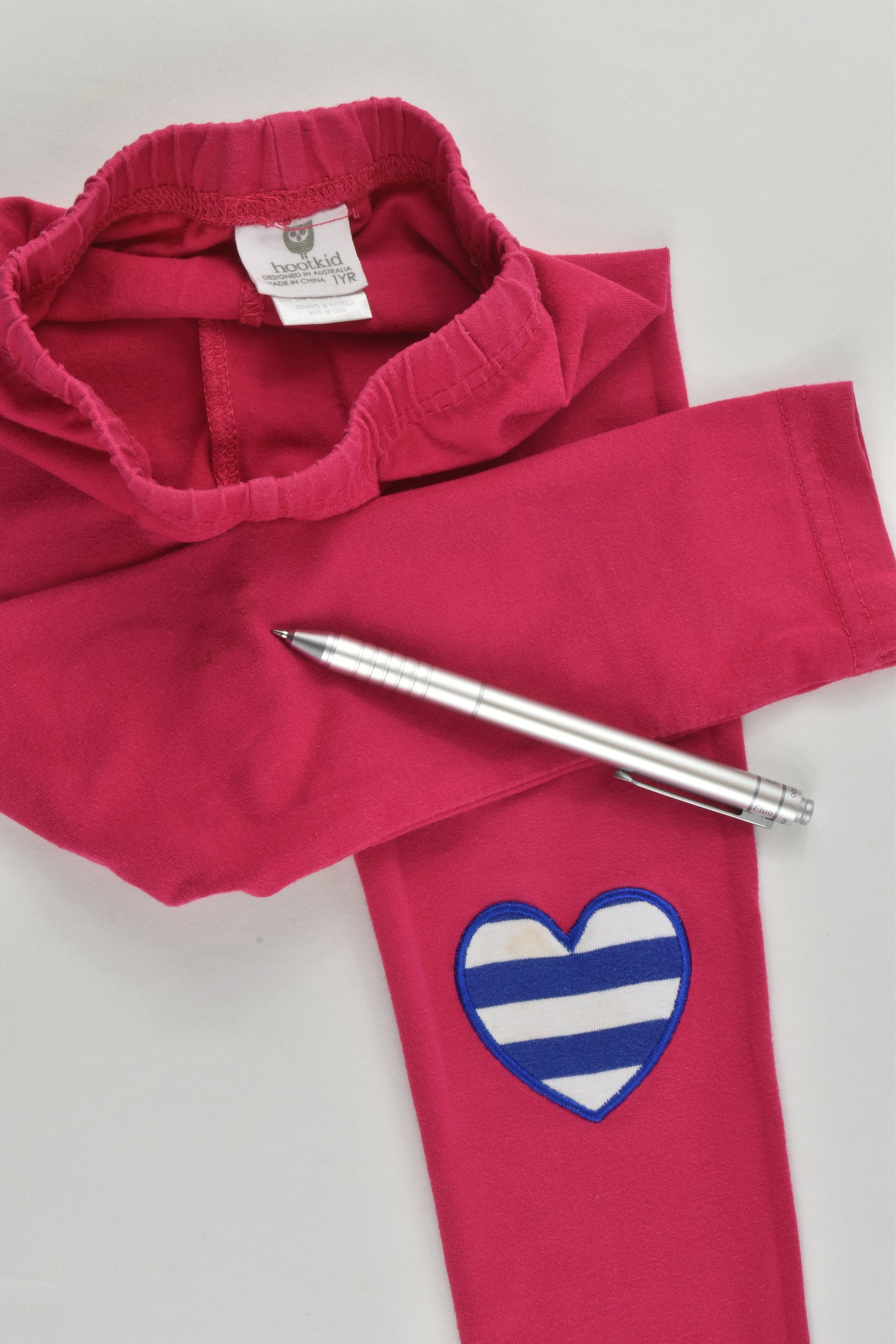 Hootkid Size 1 Love Heart Knees Leggings