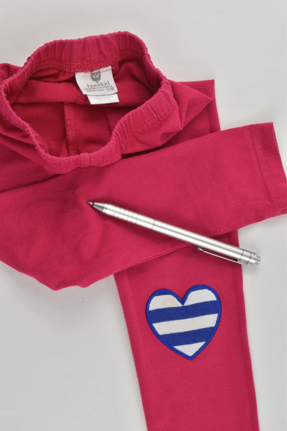 Hootkid Size 1 Love Heart Knees Leggings