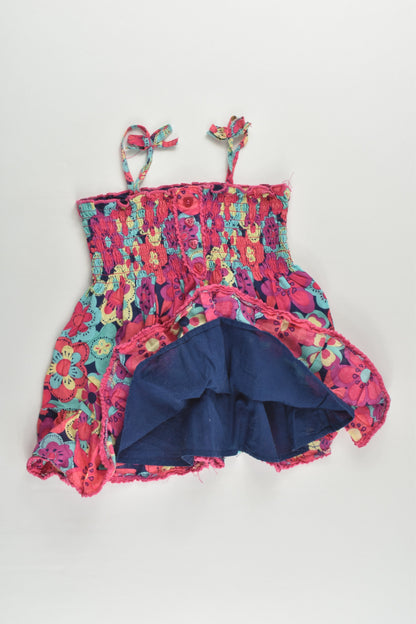 H+T Size 1 Floral Lined Dress