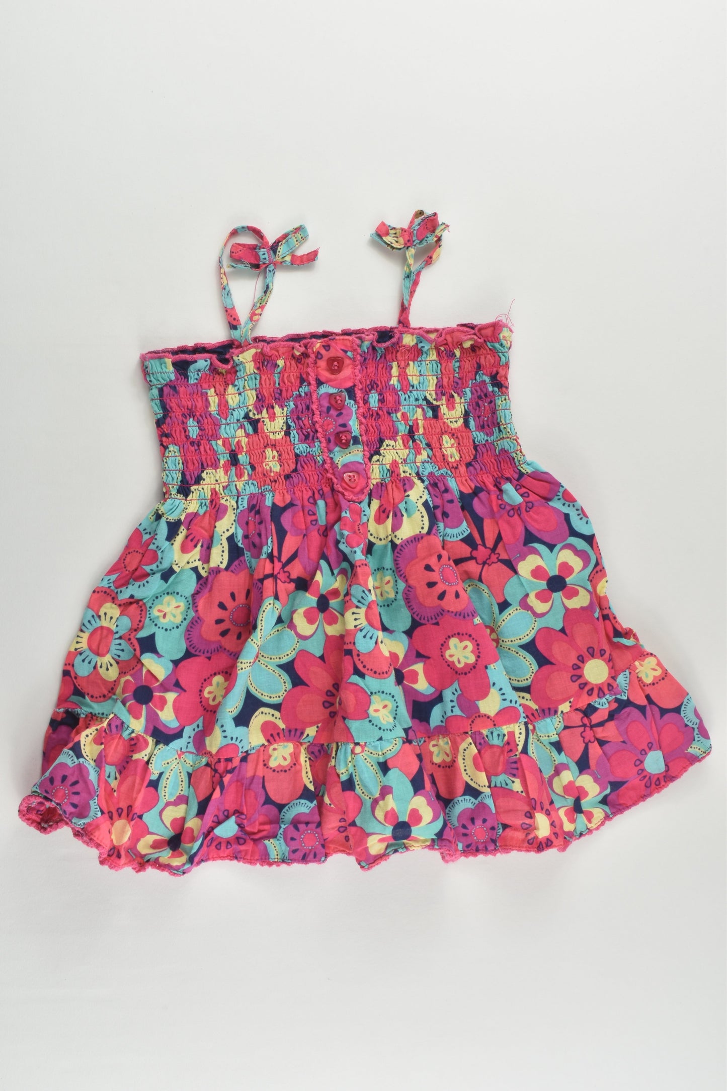 H+T Size 1 Floral Lined Dress
