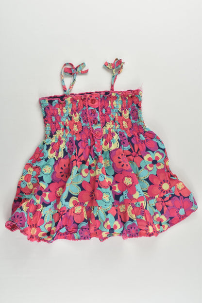 H+T Size 1 Floral Lined Dress