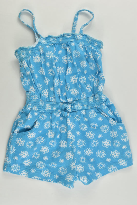 H&T Size 1 Floral Playsuit