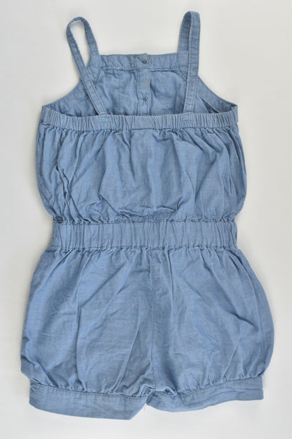 H&T Size 1 Lightweight Denim Playsuit
