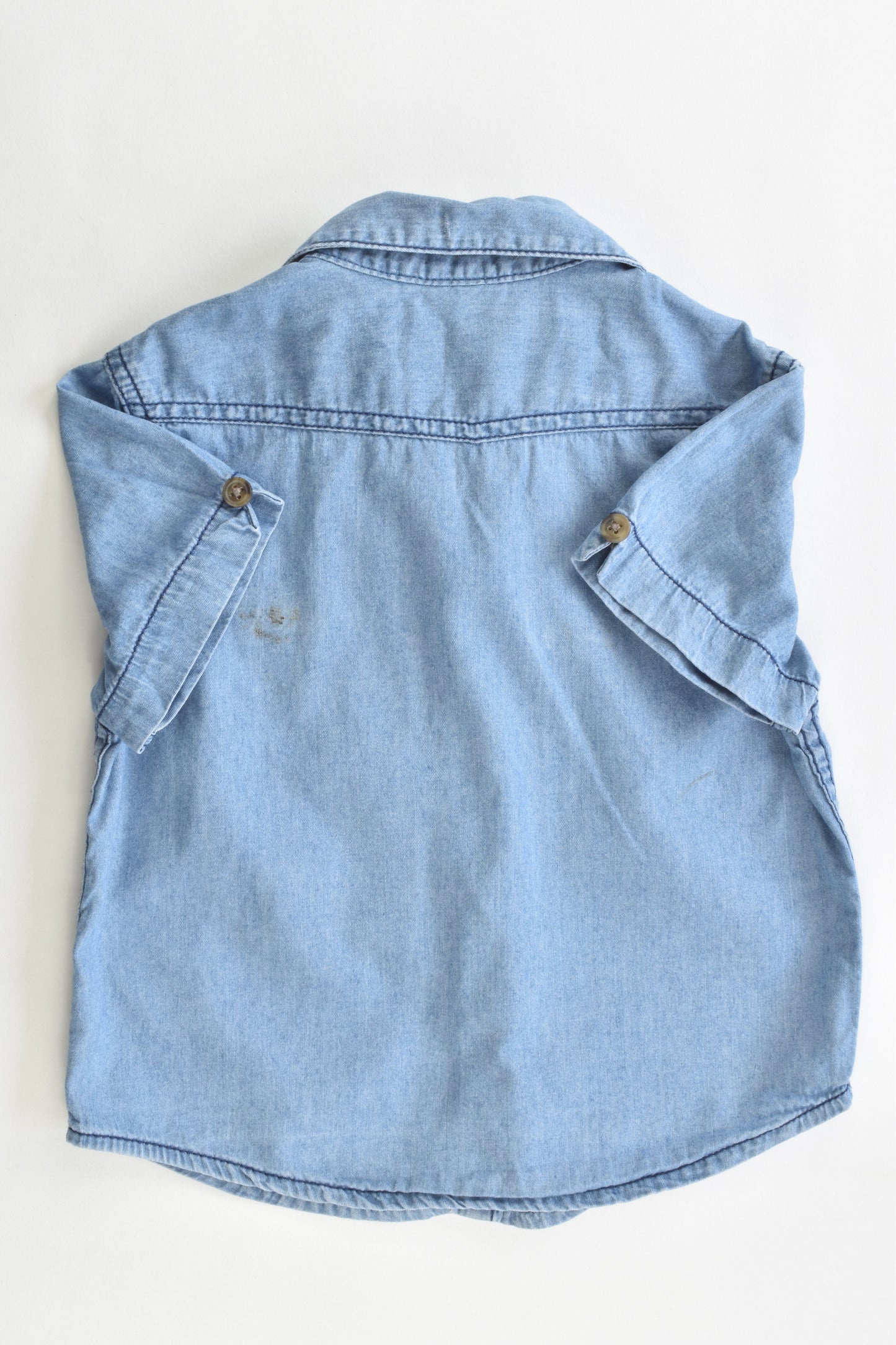 H&T Size 1 Soft Collared Denim Shirt