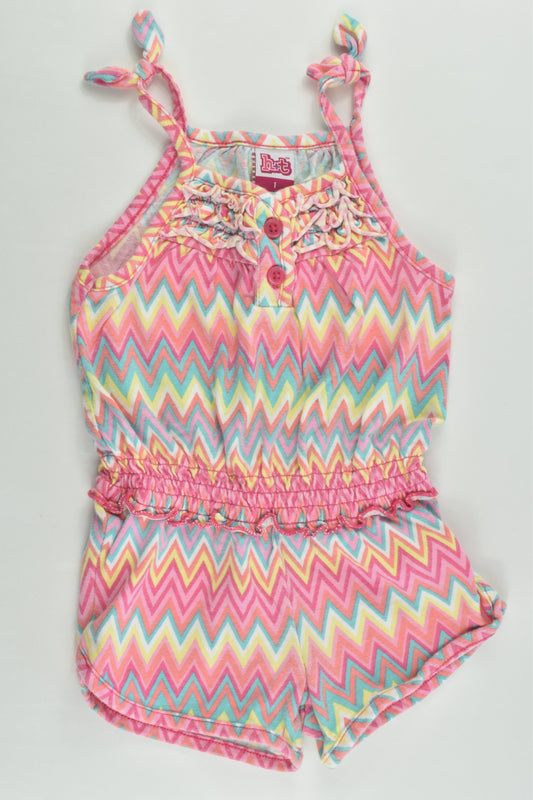 H&T Size 1 Zig Zags Playsuit