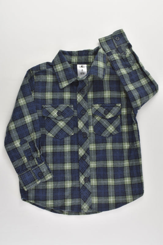 H&T Size 2 (92 cm) Checked Winter Shirt