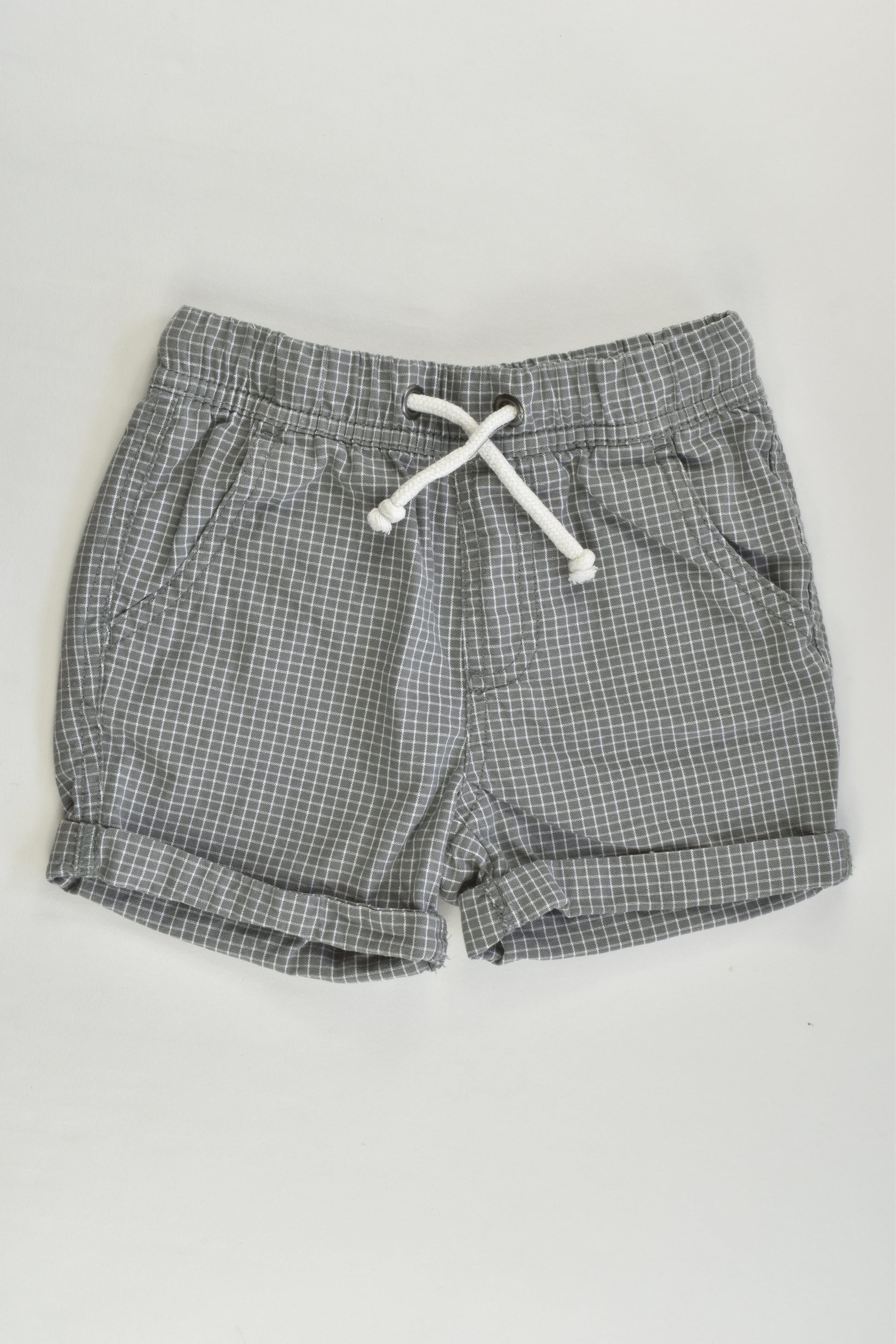 H&T Size 2 Checked Shorts