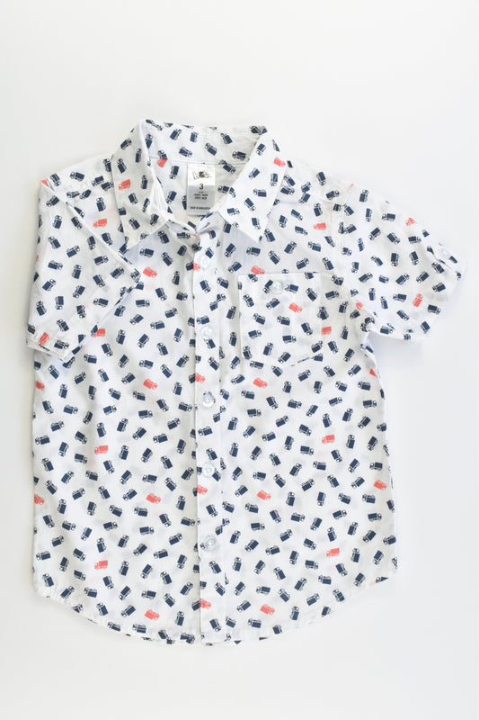 H&T Size 3 Collared Trucks Shirt