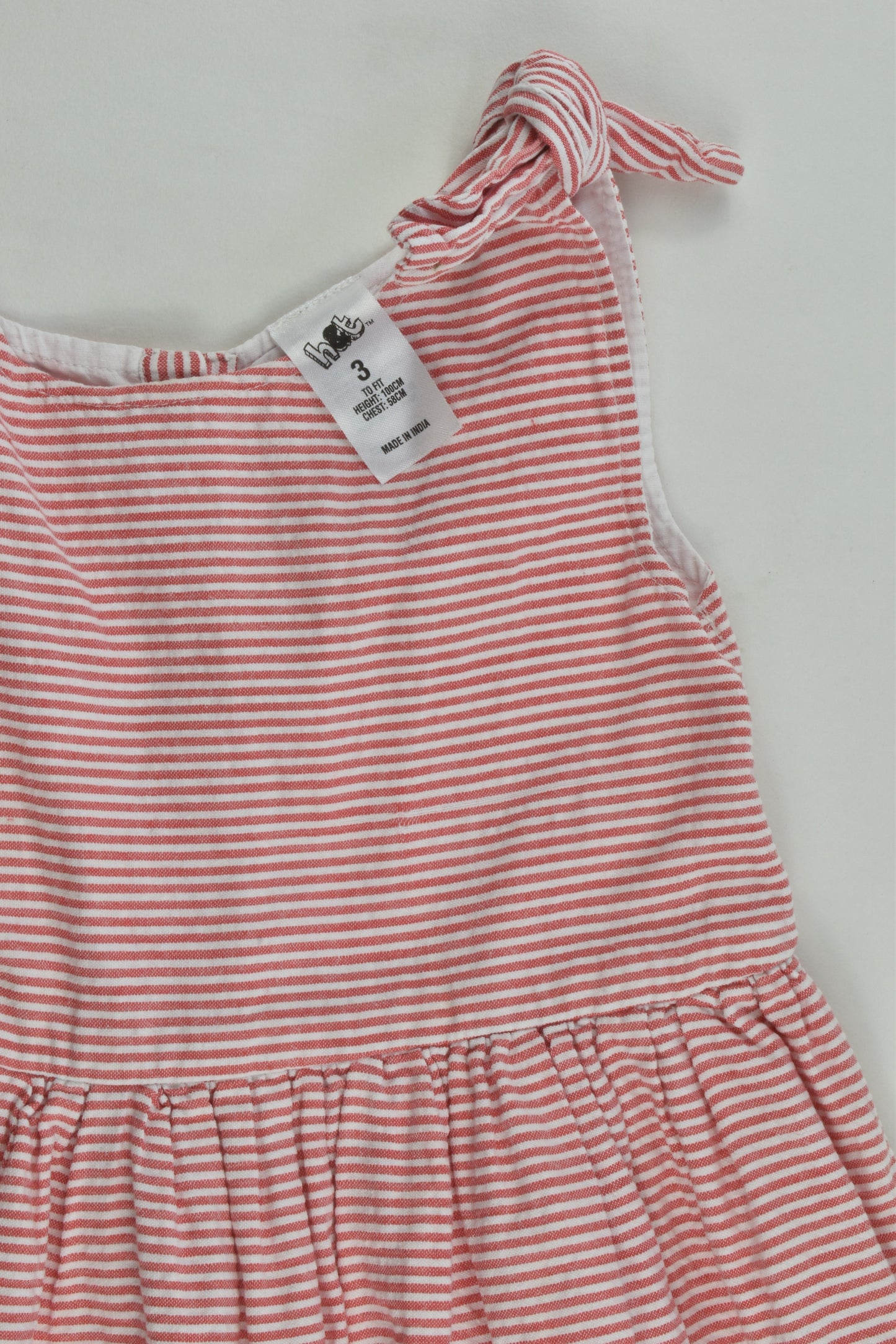 H&T Size 3 Lined Striped Dress