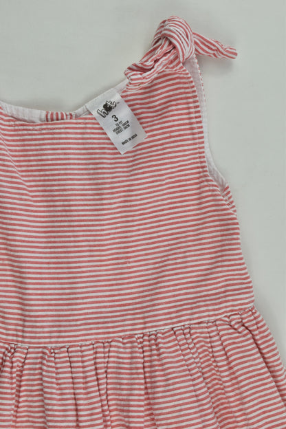 H&T Size 3 Lined Striped Dress